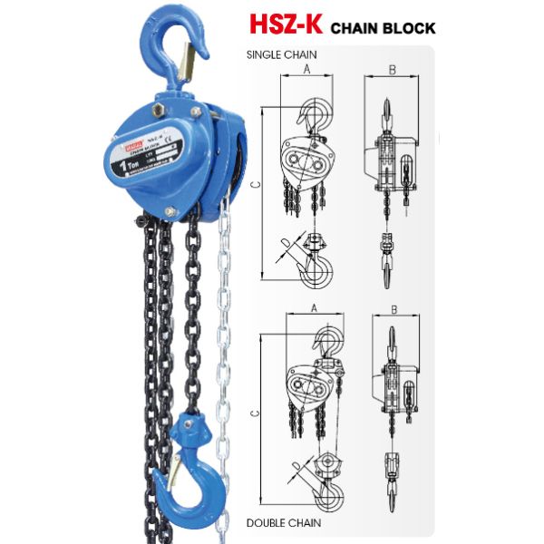 Construction Hoisting Equipment Manual Chain Block 1.5 Ton Safety