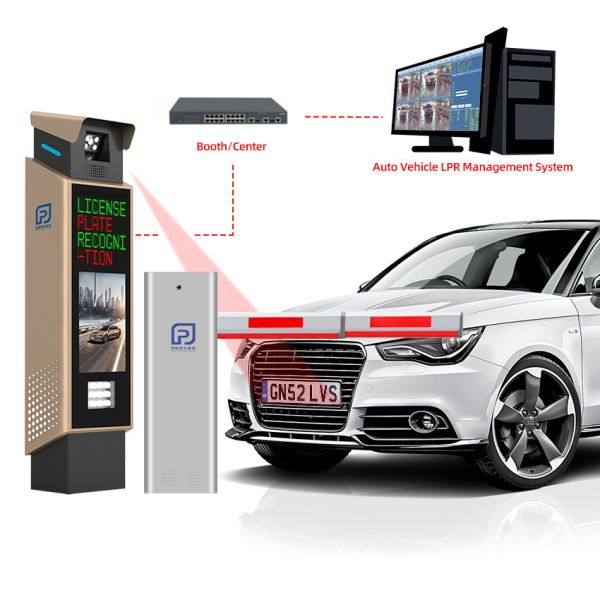 All In One LPR Camera System Parking Controller With 150W MAX LED Illumination