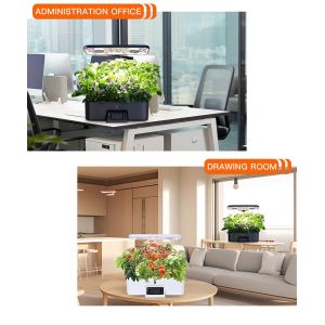 Medium Plastic Intelligent Hydroponic Planter , Touch Screen Indoor Hydroponic
