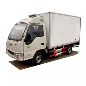 China 2 Axles Vaccine Refrigerator Box Truck 110km/H 4x2 Mini Freezer Truck on sale
