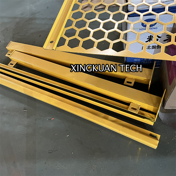 Spray Color Painting Hexagonal Perforated Mesh , Honeycomb Mesh Sheet