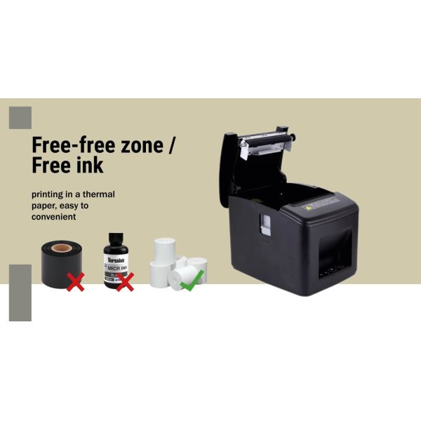 T80C 80mm Thermal Printer With USB LAN BT WIFI For POS Terminal Retail/Restaurant Shops