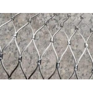 Buy cheap 8m Width Stainless Steel Wire Rope Netting Mesh Screen product