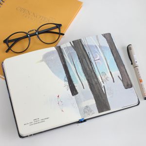 Pattern Printing Writing Journal Notebook Dimension 142 * 208mm Strong Writing