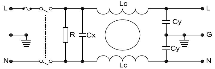 Lightweight AC Power Line Noise Filter Snap In Versions With On / Off Switch