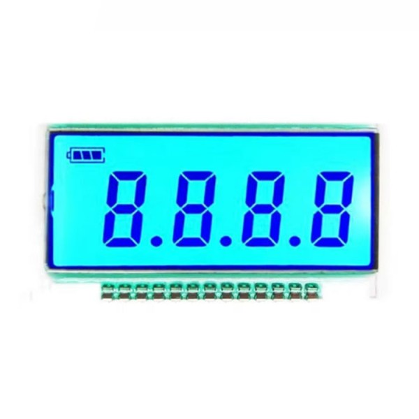 High Quality Lcd 7 Segment Lcd Glass 5 Digit 7 Segment Display 14 Pins TN Positive Custom Small Size Lcd Panel