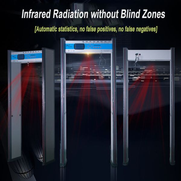 Adjustable Full Body Metal Detectors Walk Through Door Frame 6 Zones AC110V~240V