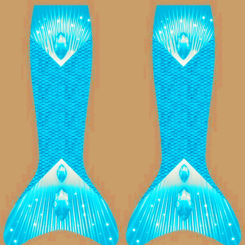 3D Scales Printed Ladies Mermaid Tail , Adult Mermaid Tail With Monofin