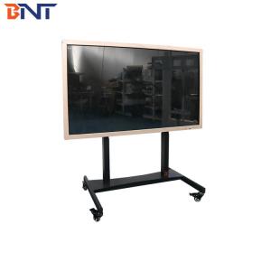 China Touch Screen Flat Screen TV Cart Black Color Production Height 60 - 125CM on sale
