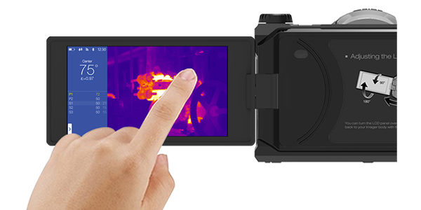 Intelligent Thermal Imager Camera with Viewfinder Wide Temperature Range to 2000°C