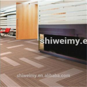 Rectangular shape nylon yarn pvc backing carpet tile