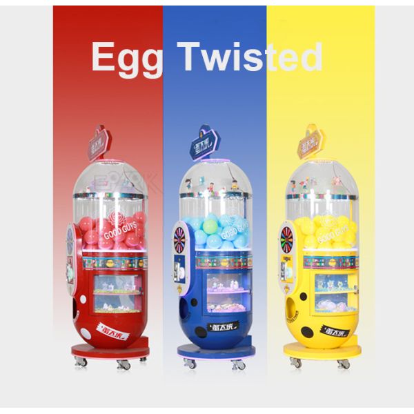 Coin Operated Colorful Capsule Machine Gacha Game Gashapon Machine With Light
