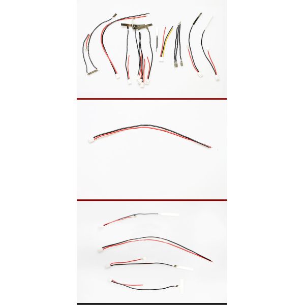 JST 2 Pin 1.25mm Male Plug Connector Cable Wire With Crimp Nickel Tabs OEM ODM wire harness assembly