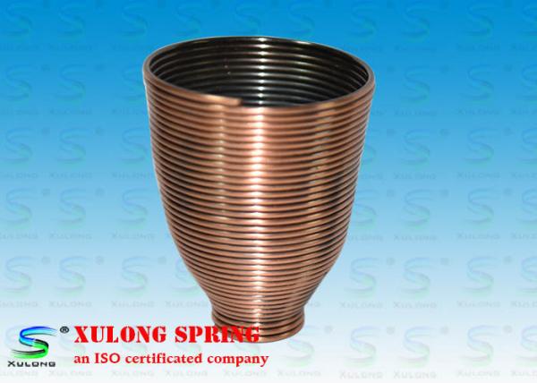 Quality Steel Copper Plating Display Specialty Springs Cup Shaped Left Direction for sale