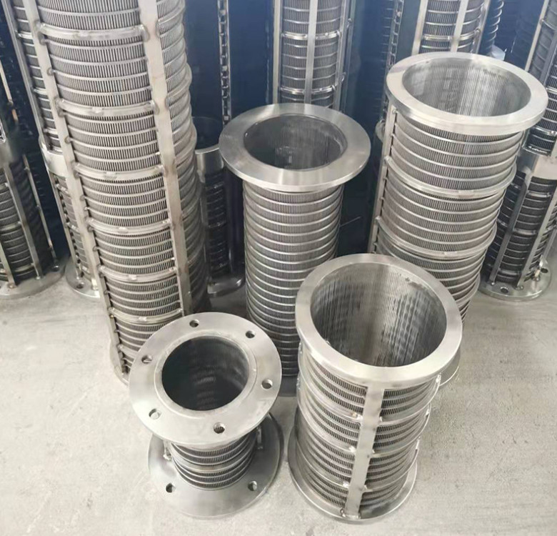 SS 304 Flat Wedge Wire Screen for Water Well Casing Pipe