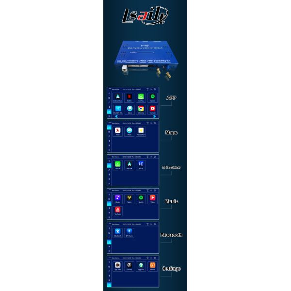 Lsailt Wireless CarPlay Android Video Interface for Lexus CT CT200H 2014-2017 Support Download APPs, NetFlix, YouTube