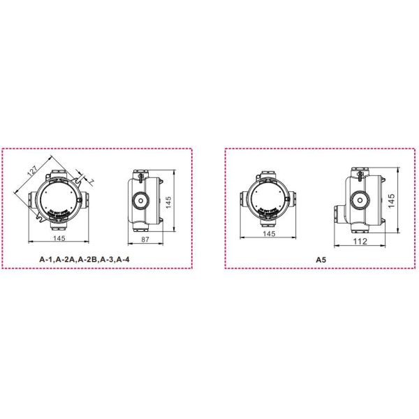 IP66 Explosion Proof Junction Box For Electronic Equipment Inverter