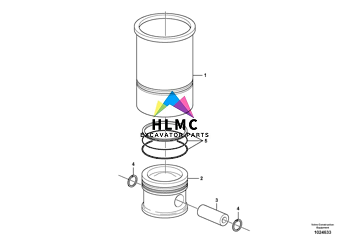 Diesel Engine 21299547 D7D D7E Deutz 1013 Piston Ring Excavator Spare Parts