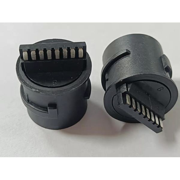 Tab Up Female Lan Connector , Through Hole Customized RJ45 Waterproof Connector