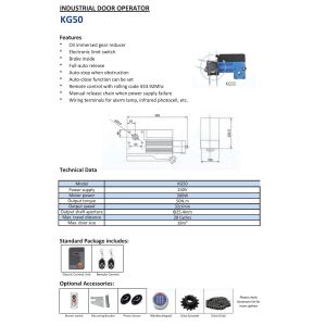 Automatic Industry Sectional Rolling Door Operator
