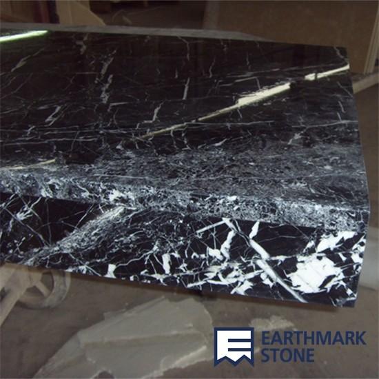 Quality Nero Marquina Black Marble Kitchen Countertops for sale