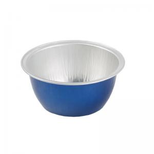 China 130ML Disposable Aluminum Foil Food Containers Pleated Baking Cups Colorful Cake Bowl Pan on sale