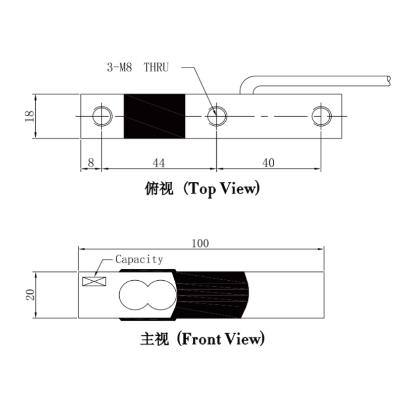Low Profile Single Point Load Cell(50-150kg)