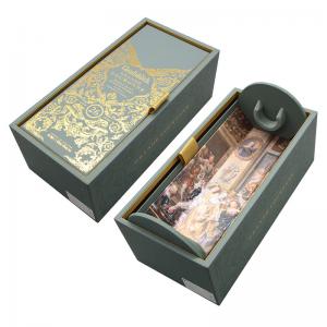 Buy cheap Matt Green Rigid Luxury Cardboard Box For Champagne Whisky Liquor Set Packaging product