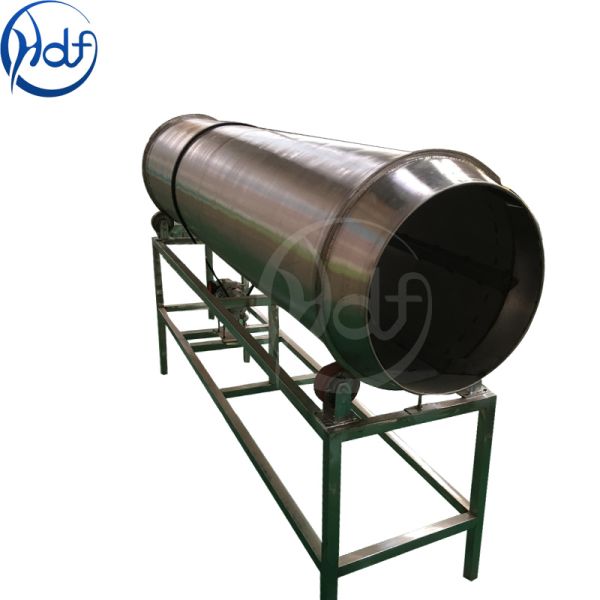 Rotary Drum Potato Chip Seasoning Machine , French Fries Processing Machine