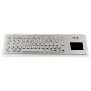Buy cheap Rear panel mounted kiosk metal keyboard with sealed touchpad from factory product