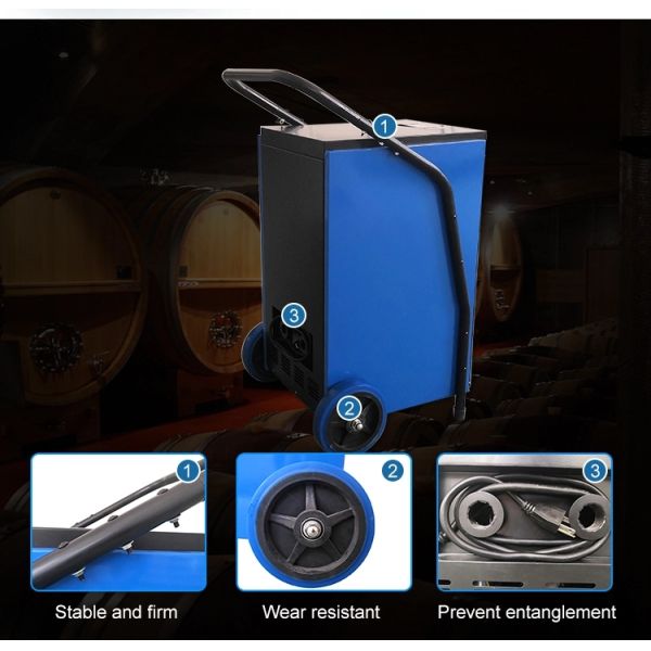 90L / Day Portable Automatic Dehumidifier With LED Display