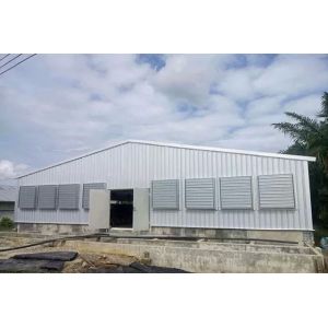 China Q235B Steel Structure Poultry House Painted Steel Frame Chicken Coop on sale