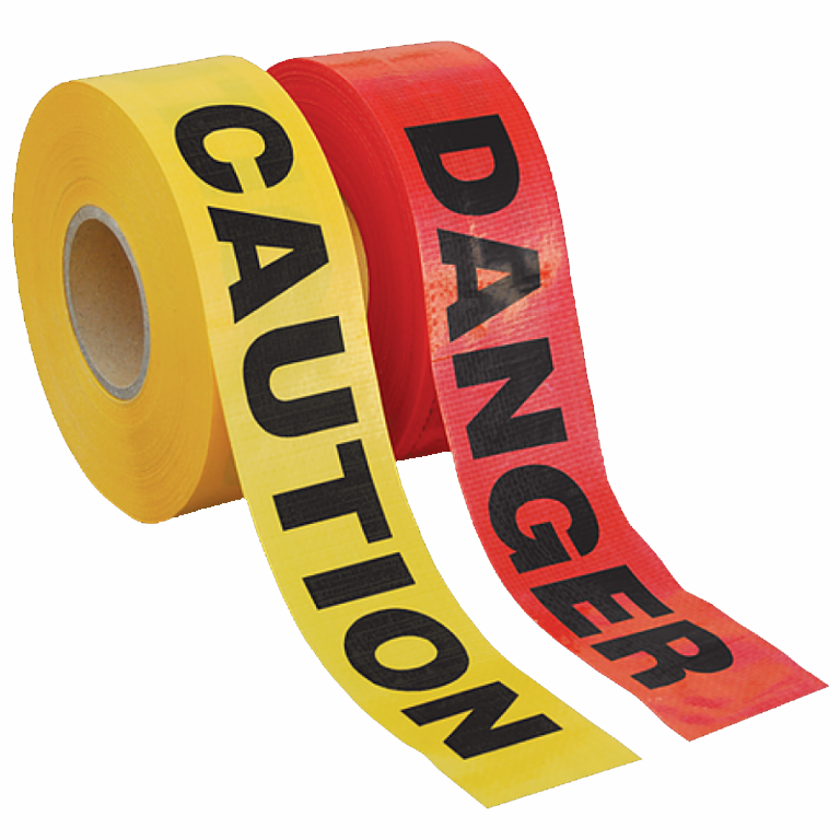Plastic Barrier Tape Custom Printed Logo Yellow Caution Tape PE Waterproof Non-Adhesive Tape for Warning
