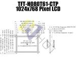 8 Inch 1024x768 HI LCD Panel With Capacitive Touch