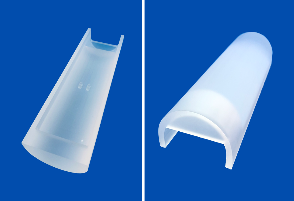 Semicircle Machining Quartz Glass Parts