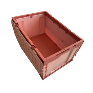 Buy cheap Folding HDPE Plastic Storage Crate With Attached Lid product
