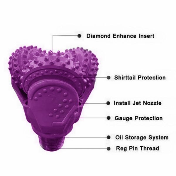 Tricone Drilling Bit 6 1/4Inch Rock Drilling Tools Roller Cone Bit Mining Drill Bit