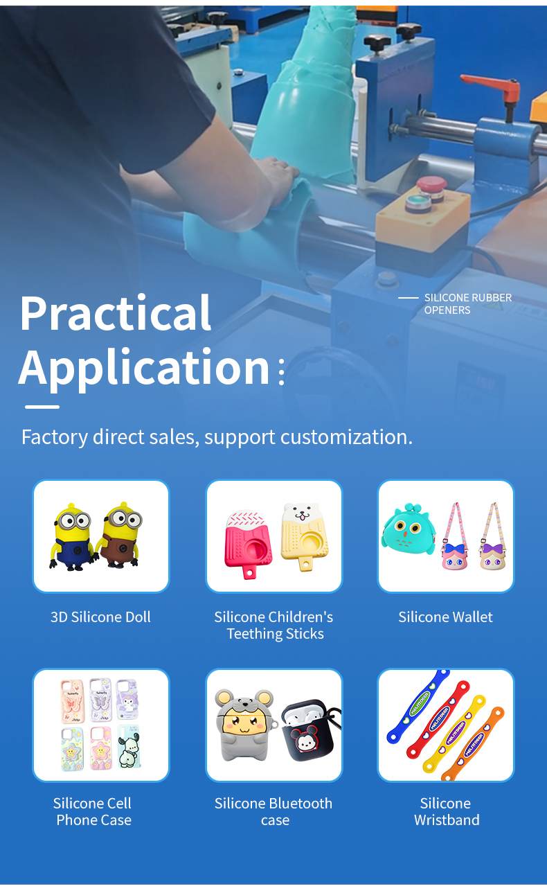 7 Inch Silicone Rubber Milling Machine for Solid Original Raw Material Color Milling