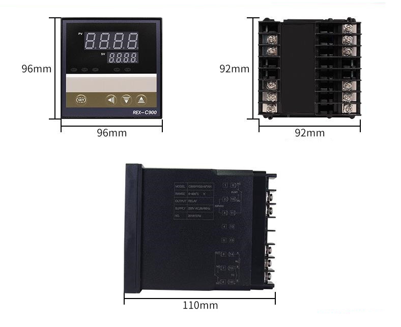 REX-C900 96*96mm PT100 air-conditioner temperature thermostat controller 12V