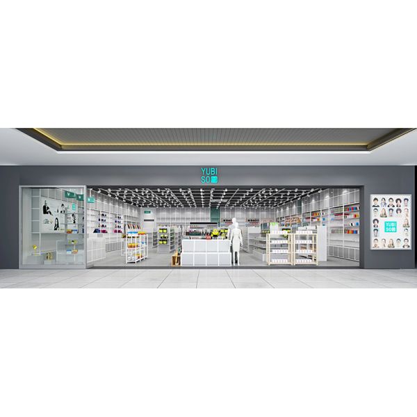 Gift Shop Miniso Display Rack Powder Coating Surface Steel Material ODM