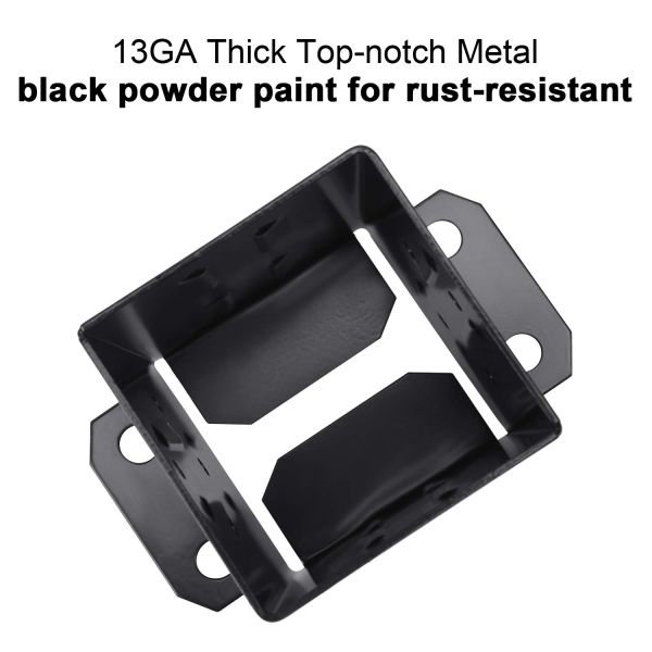 Metal Wood Fence Post Base Brackets 4x4 Anchor Base for High-Performing Super Markets