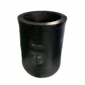 Buy cheap Carborundum Graphite Induction Furnace Crucible Cylindrical Straight Barrel Crucible product