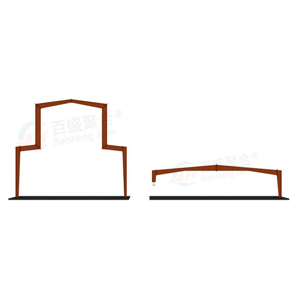 Aluminum Alloy Window Steel Structure Prefab Warehouse Building Q235 Q345B