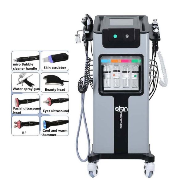 Hydra Facial H2O2 Bubble Machine Hydrogen Oxygen Spray Skin Peeling 8 In 1 Machine