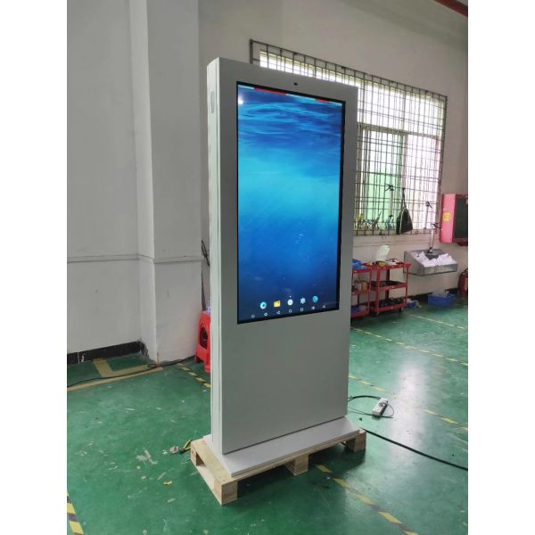 AC240V 5ms Wall Mounted Lcd Kiosk FCC Capacitive Touch Screen