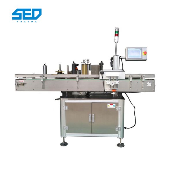 Full - Automatic Oval Bottle Labelling Machine Precise Localization Long Life