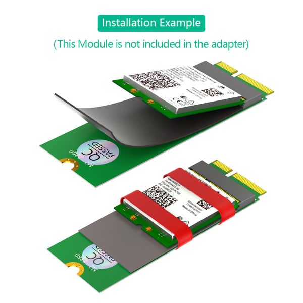 M.2 NGFF Key E Female To Male Adapter For WiFi Module AX200/201