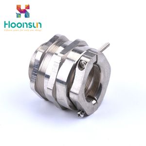 Double Locked Waterproof Cable Gland / Lock Fastener Electrical Cable Joints