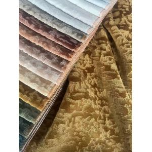 Buy cheap 100% Polyester Jacquard Velvet Sofa Fabric 460gsm 142CM Width product