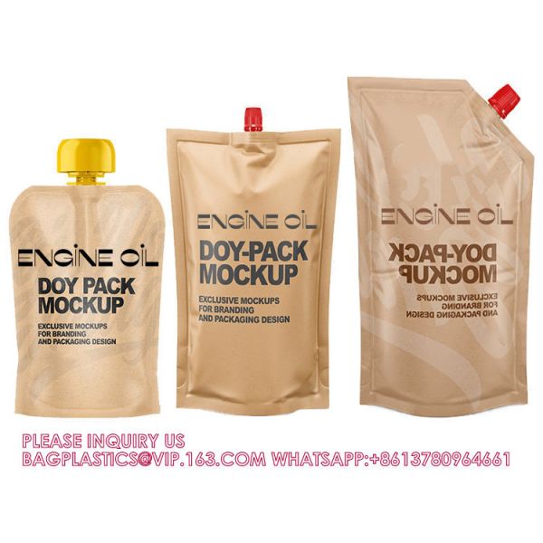 Custom Printing Spouted Aluminum Foil 1L 2L 2.5L 5L Kangen Water Liquid Refill Pouch Drinks Juice Packaging